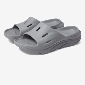 HOKA Gray Slide Sandals